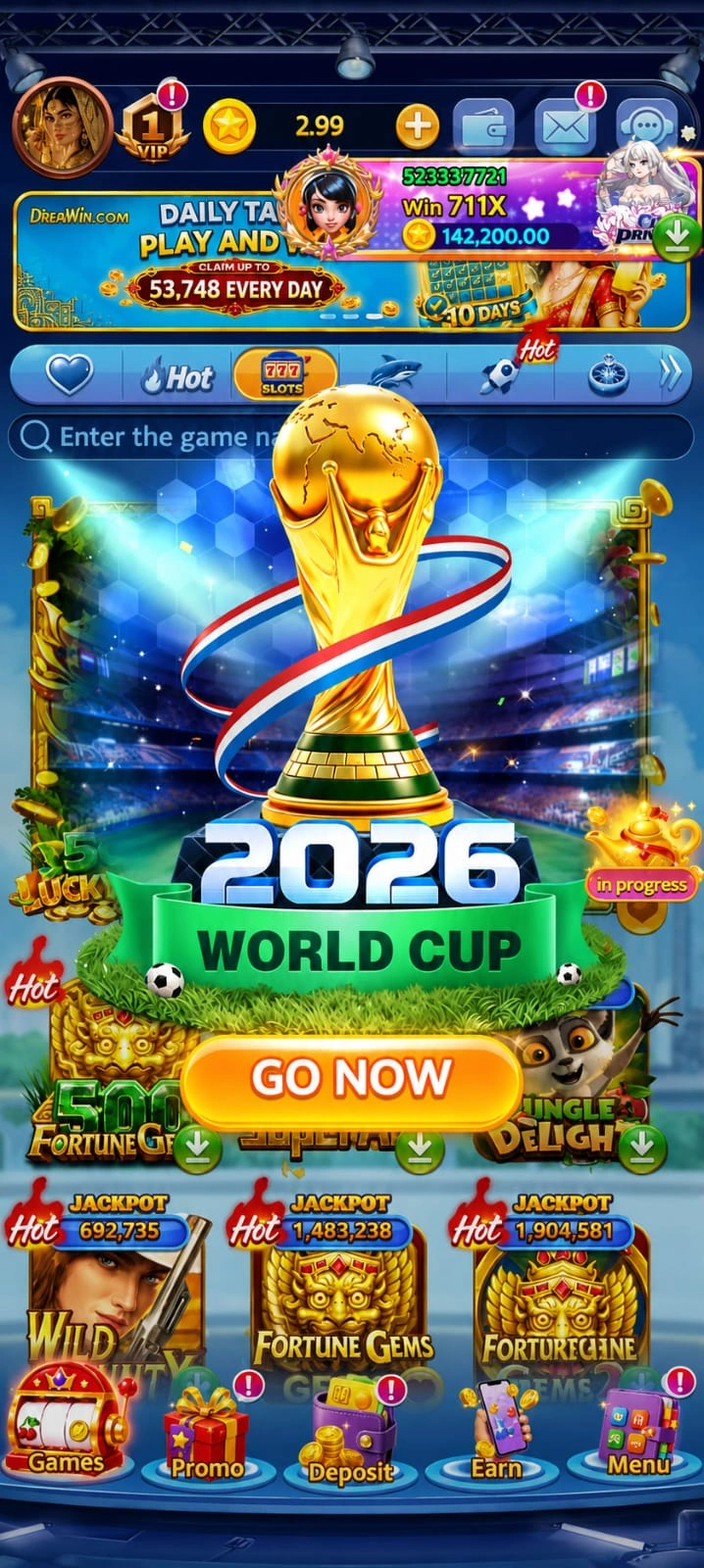 Diwa Top games lobby
